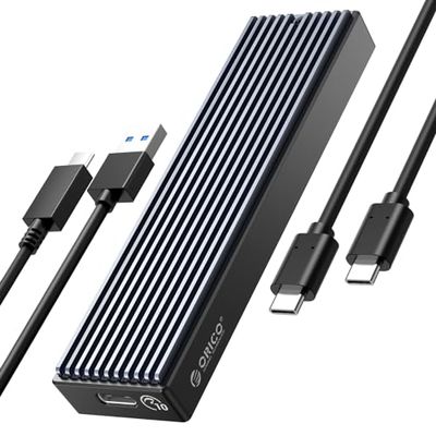ORICO M.2 SSDP[X USB-C to NVMe M-Key / B&M KeyiNvmê݁jɑΉ USB 3.1 Gen2 10Gbps OtP[X ABS+A~ގ UASPT|[g2230/2242/2260/2280 SSDΉ M.2 SSD ϊA_v^ GN[W P[X  M2PV-BK