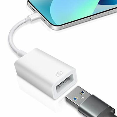 2023版 USB 変換アダプタ、iPhone/iPad用, カメラアダプタ OTGケーブル 写真/ビデオ高速転送 双方向