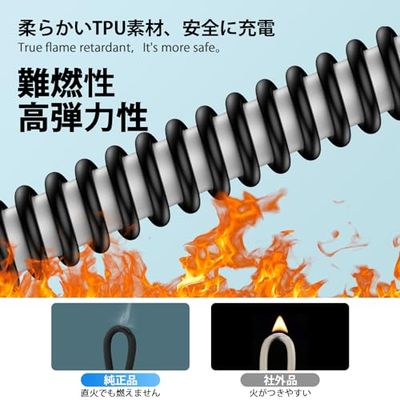 USB-C ライトニングケーブル 短い0.4mから1.5Mまで自由伸縮 車用コイル タイプC iPhone充電ケーブル PD20W急速充電/MFi認証/CarPlay対応 Type C Lightningケーブル カールコード アイホン充電ケーブル usb伸縮ライトニング充電コード データ転送 iPhone 14/13/12/11/iPa 3