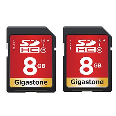 Gigastone 8GB SDJ[h 2Zbg UHS-I U1 Class 10 SDHC [J[h  tHD rfI fW^J SD card Full HD ~jP[X2t