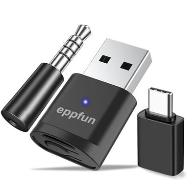 eppfun USB Bluetooth 5.2 aptX-Adaptiveトランスミッター