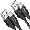 USB Type C ケーブル【0.5m 2本】急速充電 QC3.0 タイプc ケーブル 短い 高速データ転送 cタイプ 50cm 高耐久ナイロン FireHD...