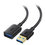 Cable Matters USB 延長ケーブル 1m USB3.0 延長ケーブル USB3.0延長ケーブル Type A オス メス USB 延長コード 超高速 ブラック Oculus Rift HTC Vive Playstation VR Headsetに対応