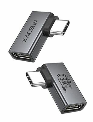 XAOSUN USB4 Type C L Ѵץ 2ĥå 240W c 90  ᥹ 100W 40Gbps...