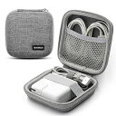 TOMGDRACO for Macbook air/pro用 バッテリー収納ケース USB用収納ポーチバッグ 電源コード ケーブル、イヤホンアクセサリーの保管ケース ガジェットポーチ トラベルポーチ PC小物入れポーチポーチ 小さめ ミニポーチ EVA 電源 収納ケース ハードケース 小物入れ 軽量 防