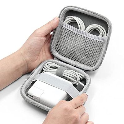TOMGDRACO for Macbook air/pro用 バッテリー収納ケース USB用収納ポーチバッグ 電源コード ケーブル、イヤホンアクセサリーの保管ケース ガジェットポーチ トラベルポーチ PC小物入れポーチポーチ 小さめ ミニポーチ EVA 電源 収納ケース ハードケース 小物入れ 軽量 防 thrsparkle-10003098 THRSparkle サンプル画像2