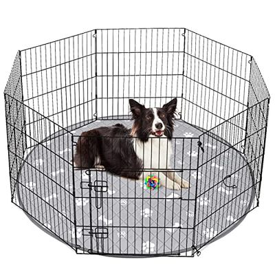 洗える ペットシーツ 丸型 八角形ペットサークルに最適 おしっこパッド 猫 犬用 多頭飼い ペット用 トイレ下敷きマット 速乾 脱臭 抗菌 滑り止め 大判サイズ(グレー 直径121cm 二枚セット)