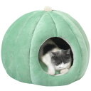 Bidason 猫 ベッド ペット ハウス ドーム型 ふわふわ 可愛い カボチャ 柔らかい クッション付き ソフト 滑り止め 洗える 寝床 暖かい 防寒 キャッ...