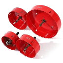 ライフパレット バイメタル ホールソー ホルソー セット 穴あけ 切削 工具 大きい 大型 4本 80mm 100mm 110mm 160mm(4)