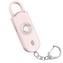Topbasic 防犯ブザー 小学生 女性 防犯アラーム 防犯警報器 大音量130dB ランドセルに付ける LEDライト付き 子供 お年寄り 防犯ベル ピンク