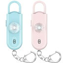Topbasic 防犯ブザー 小学生 女性 防犯アラーム 防犯警報器 大音量130dB ランドセルに付ける LEDライト付き 子供 お年寄り 防犯ベル ピンク&...