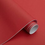 壁紙 シール リメイクシート はがせる 無地 壁紙 補修 おしゃれ 赤 のり付き リフォーム ウォールステッカー ふすま紙 シールタイプ カッティングシート diy 防水 幅40cmx長さ10m つやけし 多用途 壁保護 模様替え シート レッド