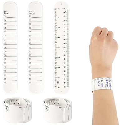 Neiang ウェアラブルメモ 3個セット 手首に巻く メモ ウェアラブルメモ バンド 腕に巻くメモ帳 手首メモ リストバンド メモ シリコン 書いて消せる 防水 やることリスト ホワイト 23.8*3cm