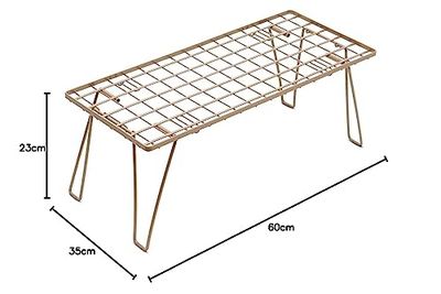 PYKES PEAK（ パイクスピーク ）キャンプラック TOUGH LIGHT 焚火テーブル にも使える 折畳み 積み重ね ラック 収納 奥行25cm アウトドア キャンプ 1枚セット 【 KHAKI 】 2