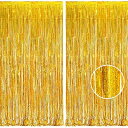 2個セット BRAVESHINE タッセルカーテン キラキラ 背景 明るい光沢 誕生日 飾り付け 100cm*250cm 誕生日 飾り カーテン birthda...
