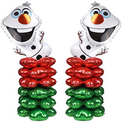 LOKIPA クリスマス 飾り アルミバルーン 豪華セット 高さ100cm 巨大 クリスマスグッズ 飾り付け デコレーション 雰囲気満点 専用繋ぐ紐、テープ付き (クリスマス)