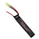 Bos Lipo リポバッテリー7.4V 1100mAh 2S 25C ミニタミヤコネクターリポバッテリー電動ガン用AKシリーズ