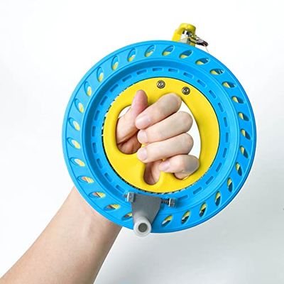 FI & TIME 凧糸 糸巻き カイト用 凧揚げ 子供 リール タコ糸 凧用 カイトラインと巻き 直径約18cm 200m 強力たこ糸 2