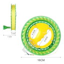 AOMEVOLEO 凧揚げ リール カイトホイール 凧糸巻き 直径18cm 350m強力なたこ糸 (クリスタルグリーン) 2