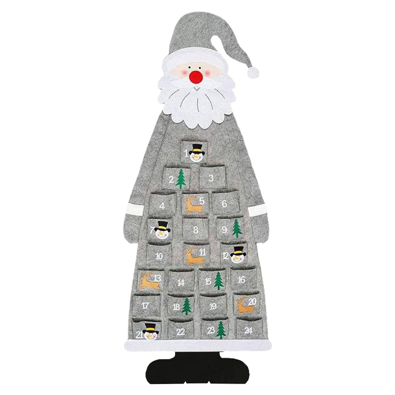 クリスマス アドベントカレンダー 24日間 壁掛け クリスマス 飾りクリスマスツリー タペストリー 飾り..