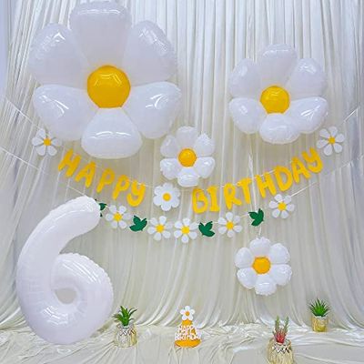6歳 誕生日 飾り付け、バースデー 飾り 誕生日 バルーン 飾り バルーンフラワー 誕生日 かざりつけ 女..