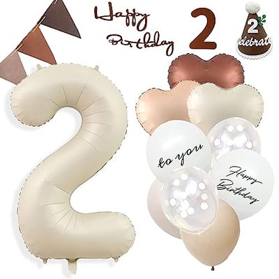 2歳 誕生日 飾り付け、数字 バルーン 大きい バースデー 飾り 誕生日 バルーン 飾り バルーンフラワー ..