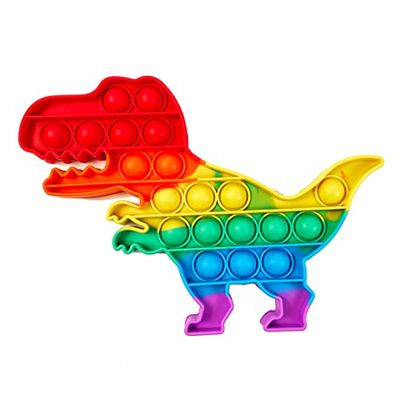 楽天THRSparkleロボットプラザ（ROBOT PLAZA） プッシュポップバブル 子供 おもちゃ 知育玩具 ストレス解消 洗える スクイーズ玩具 男の子 女の子 大人 （恐竜）