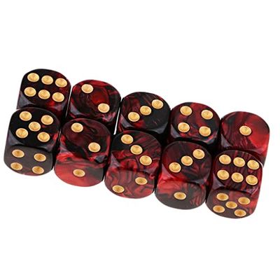 Yourandoll 20個 多面体ダイス D6サイコロ 6面ダイス16mm Dungeons and Dragons DN...