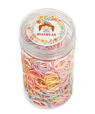 BIANHUAN ヘアゴム こども 約1000本 セット おしゃれ かわいい カラフル ベビー ヘアアクセサリー ゴム..