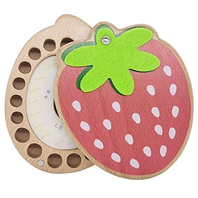 BOOFLYII 乳歯ケース 人気 乳歯 ケース 女の子 乳歯入れケース いちごの形 にゅうしけーす 誕生日祝い 子供 プレゼント メモリアルボックス 成長記念