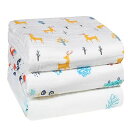 ベビーバスタオル 6重ガーゼ ガーゼケット おくるみ 赤ちゃん ガーゼ 沐浴ガーゼ トドラーケット 高密度 ふわふわ 大判 綿100% 110*110cm 3枚セット (カラー2)