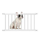 TSAYAWA ペットゲート 突っ張り 高さ44cm 犬 低い 犬用ゲート ペット ゲート 室内 柵 小型犬 中型犬 脱走防止 侵入防止 ペットガード (幅78-85cm, ホワイト)