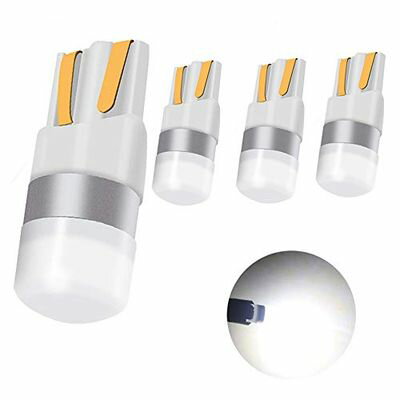 Rakuten - T10 LED バルブ ホワイト 6000K 10V-60V電圧、12V-24V車兼用 ポジションランプ W5W 194 175 161 168 12961 HP1860チップ CANBUSキャンセラー内蔵 360度 ルームランプ ナンバー灯、4個セット