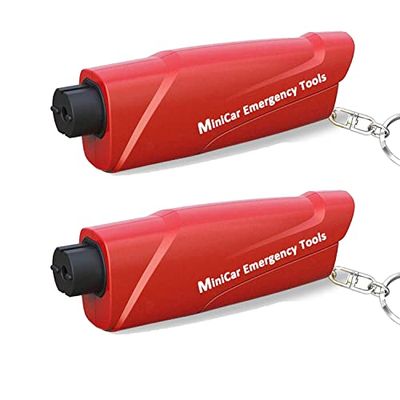 WHOHAO 多機能窓割れハンマー 緊急脱出用ハンマー 水中適用 安全ハンマー シートベルトカッター付き 自..