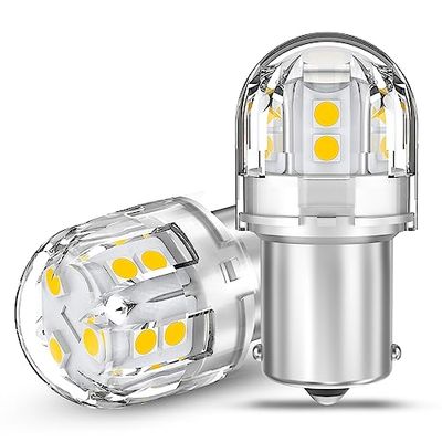 12V-24V車用 S25 シングル球 LED ホワイト 爆光 バックランプ 15連3030SMD BA15S P21W G18 LEDバルブLEDランプ 汎用 高輝度 車検対応 国産車対応 (2個入り)