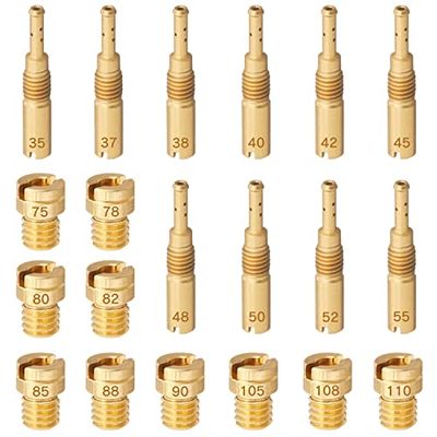 Jetsetmoto パイロットジェット ケーヒン エイプ用 APE用 メインジェット ケイヒン 丸小 20個入 メインジェット パイロットジェット キャブレタ...