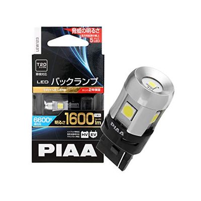 Rakuten - PIAA バックアップ用バルブ LED 6600K 超高照度化を実現 1600lm 12V 7W 車検対応 T20 定電流&インタラクティブ制御回路内蔵/全方向拡散5チップ 2年 1個入 LEW123