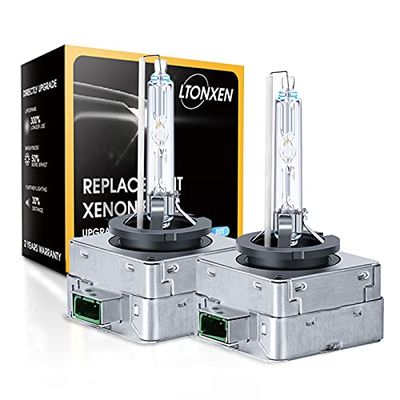 Rakuten - LTONXEN D3S ヘッドライト HIDバルブ 純正交換用 瞬間起動 6500K 車検対応 35W 12V 車用ヘッドライト (2個入り)