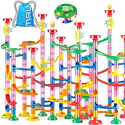 楽天THRSparkleUQTOO 265個 ビーズコースター 知育玩具 スロープ ルーピング セット 子供 組み立 DIY 積み木 室内遊び 男の子 女の子 誕生日のプレゼント ビー玉転がし おもちゃ ブロック