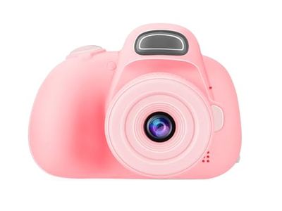 ClickingDYS D6S 子ども用デジタルカメラ 子供カメラ キッズカメラ 本格派 前後4800万補間画素 1080PHD録画 連写 タイマー撮影 ライト補正機能 子供向けカメラ 耐衝撃 20倍ズーム 自撮可能 子供プレゼント(32g TFカード付き,ピンク)