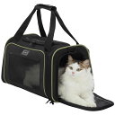 PETSFIT 猫 キャリー バッグ 手提げキャリーバッグ 中・大型猫用・小型犬・うさぎ用 車載/ドライブ/キャンピング/旅行/通院/災害避難用 ブラック Sサ...