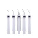 シリンジ ペット給水 用量 12ml 投薬器 流動食 注射器 給水器 哺乳器 猫 犬用品 注入器 液状の薬、錠剤やカプセル適用 (5本セット)