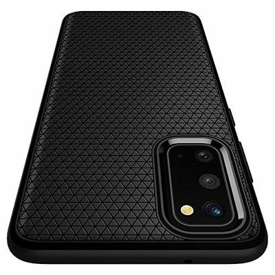 【Spigen】 Galaxy S20 ケース [ SC-51A SCG01 ] TPU 軽量 衝撃吸収 米軍MIL規格取得 柔軟 耐衝撃 ワイヤレス充電対応 シュピゲン リキッド・エアー ACS00791 (マット・ブラック)