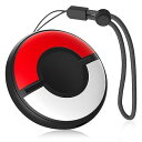 Newzerol 新販売 For ポケモンgo plusプラス保護ケースカバー ポケモンGO Plus 用保護ケース シリコン製 装着充電可能 LEDライト可視 軽量 耐衝撃 防水 ストラップ付き 紛失防止 ポ ボール型ケース ブラック