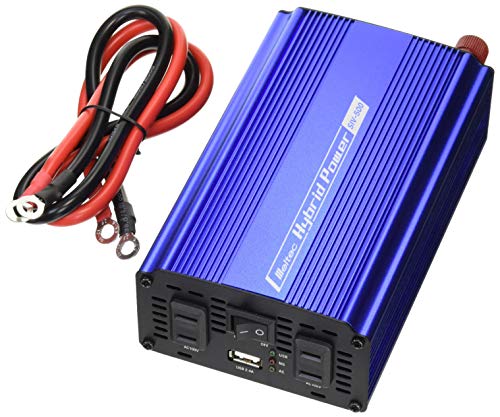 メルテック 車載用 インバーター 2way(USB&コンセント) DC12V コンセント2口450W USB1口2.4A 静音タイプ Meltec SIV-500