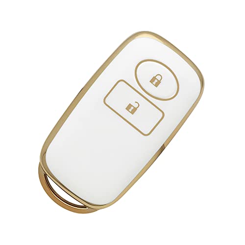 樂天商城 - Kinotaka トヨタ用 ライズ ダイハツ用 ロッキー 新型タフト キーケース 新型ルーミー TPU製 キーカバー タント 新型トール シリコン キーケース RAIZE ROCKY TAFT キーカバー (ホワイト)