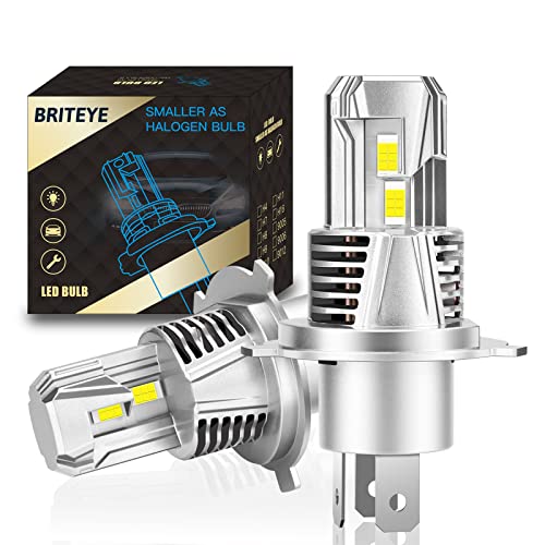 Rakuten - 【新型大光量モデル】Briteye 車用ヘッドライト H4 LED バルブ爆光 Hi/Lo切り替 6500Kホワイト 新基準車検対応 一体型LEDヘッドライト 最強ルーメン 瞬間起動 静音冷却ファン内蔵 LEDライト12V/24V車対応 定電流回路搭載 (2個入)