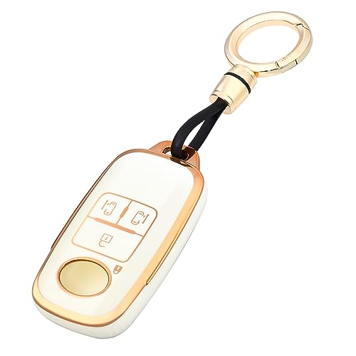 Rakuten - [OFFCURVE] ダイハツ・トヨタ キーケース/新型タント（2019/7〜） / 新型タントカスタム（2019/7〜） / ルーミー（2020/9〜） / トール（2020/9〜） DAIHATSU・TOYOTA車用 適用キーカバー 高級 TPU スマートキー ケース キー カバー スタイリッシュ 汚れ 滑り 傷 防止 4