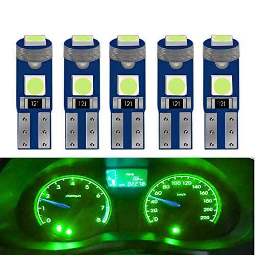 T5 LED メーター球 パネル球 エアコン球 ウェッジ球 グリーン ダッシュボード メーター インパネ エア..