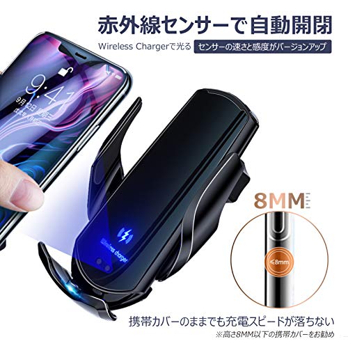 Be Oshare �֥��ޡ��ȥե���ۥ���� �ֺܷ��ӥۥ���� �磻��쥹���� 15W���� �ֳ������󥵡� ��ư���� 360�ٲ�ž �Ҽ���� �ؤɷ��ӵ���Ŭ�� ��°�ʥ���åס������ɡ�iphone, Android,Type C�ѥإå��դ� �������������� ���Qiǧ�� ���ܸ��������դ� ��������Ź/��